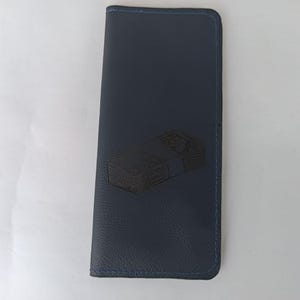 Slanke portemonnee met lasergravure van geld