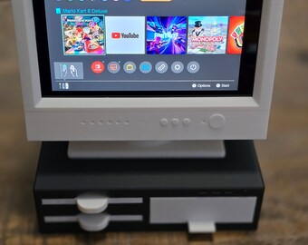 レトロPC風Nintendo Swichスタンド レトロPC風Nintendo Swichスタンド - デジタルものづくり工房