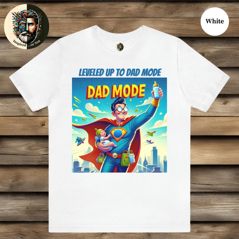 Leveled up to Dad Mode T-shirt, New Father Gamer Tee, Fatherhood Tshirt ...