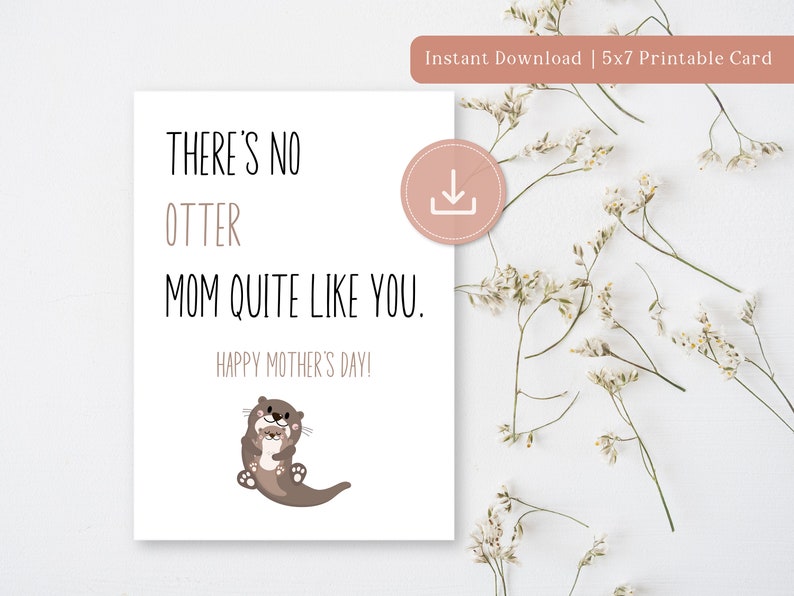 Printable Mother's Day Card, Digital Download, Funny Mother's Day Card ...