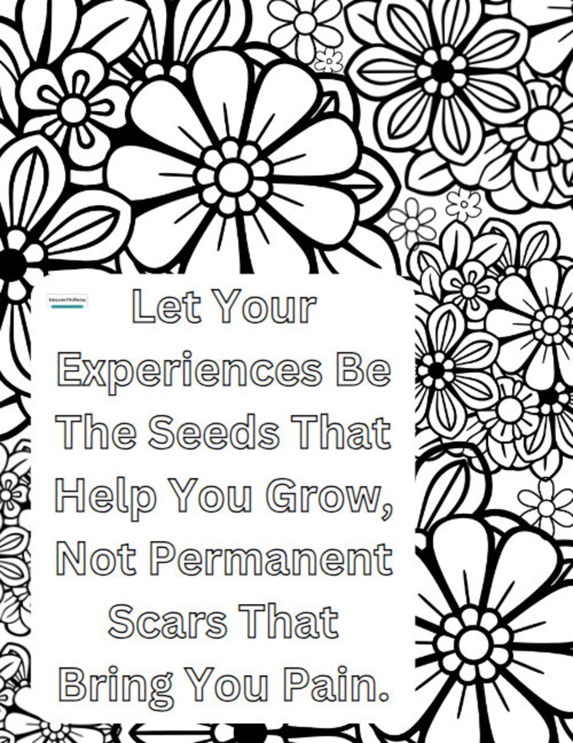 Mental Wellbeing Reminders Coloring Book (9 Coloring Pages) - Etsy