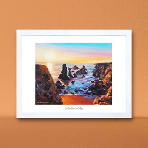Les Aiguilles de Port Coton - Sunset, Bangor, Morbihan, Bretanha
