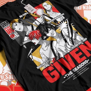 Unisex Given t shirt, Ritsuka Uenoyama shirt, Mafuyu Sato shirt, given anime sweatshirt, given anime, given gift, anime t shirt, given Shirt