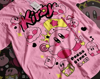 Kirby Face Classic Retro Gaming Premium Unisex T-shirt Inactive