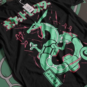 Rayquaza tee Perfect for a Gift, Present, Holiday, Birthday Japanese Anime image 2