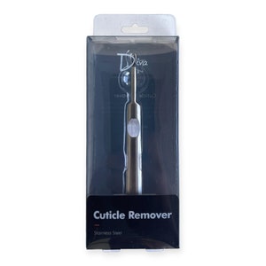 Diva Manicure Tools | Cuticle Remover | Brushed Stainless Steel | Gifts for Him/Her | Smoothed Edges | Premium Finish | Gift Box Packaging