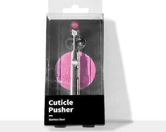 Empurrador de cutículas em aço inoxidável escovado | Ferramenta de manicure Diva