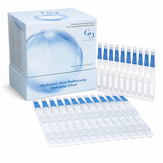 Noix de coco 5% Hyaluronic Acid Serum – 30-Day Travel Ampoules