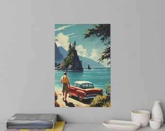 Retro Lake:  Wall Decals