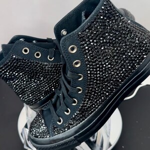 Custom Bling Converse Rhinestone High Tops, Prom, Formal, Birthday Idea ...