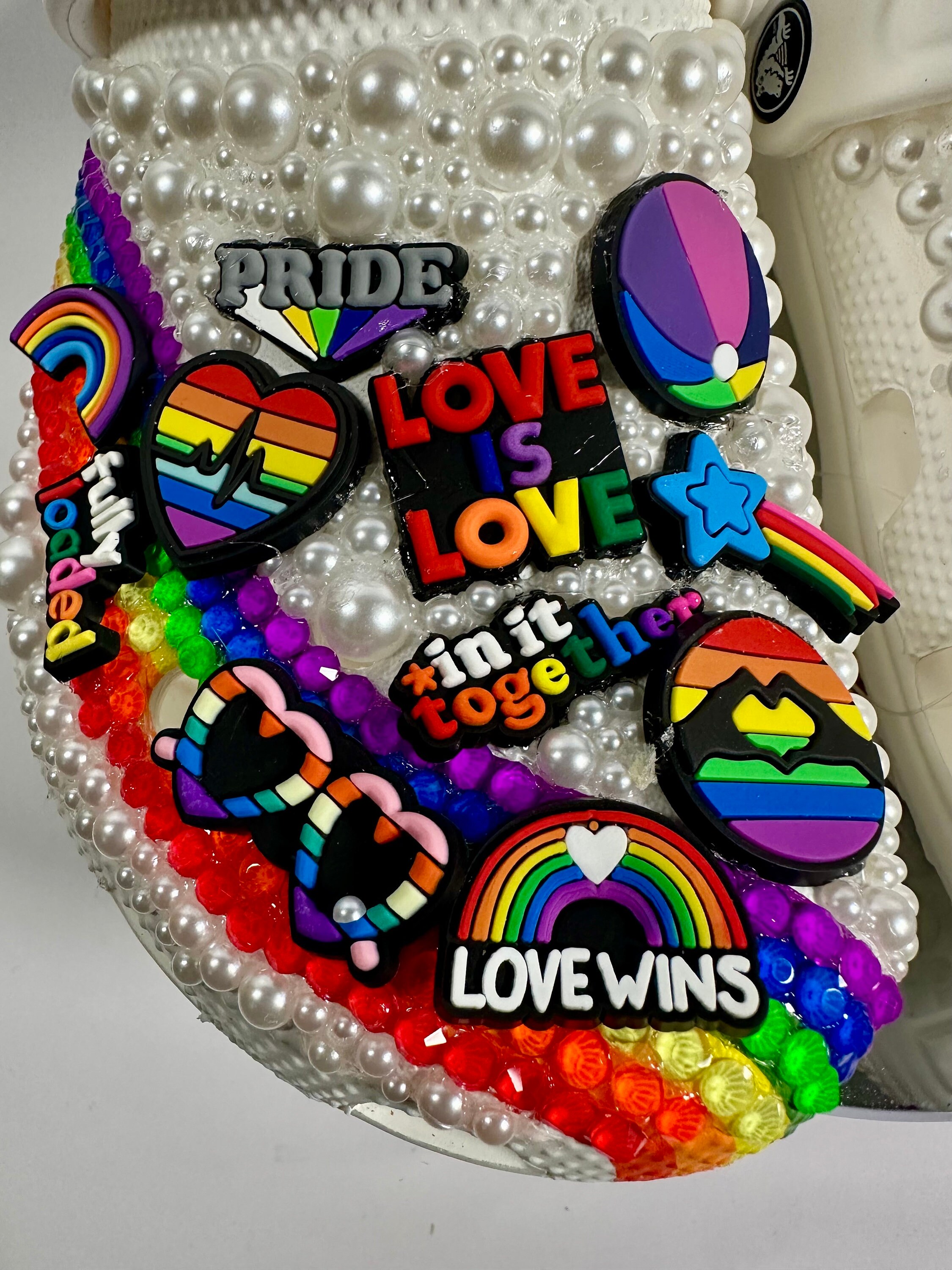 Pride Crocs, Custom Bling Clogs, LGBTQ Accessories - Etsy