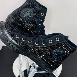 Custom Bling Converse Rhinestone High Tops, Prom, Formal, Birthday Idea ...