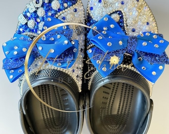 Custom Rhinestone Cheer Crocs, Bling Team Clogs, gymnastics, soccer, dance