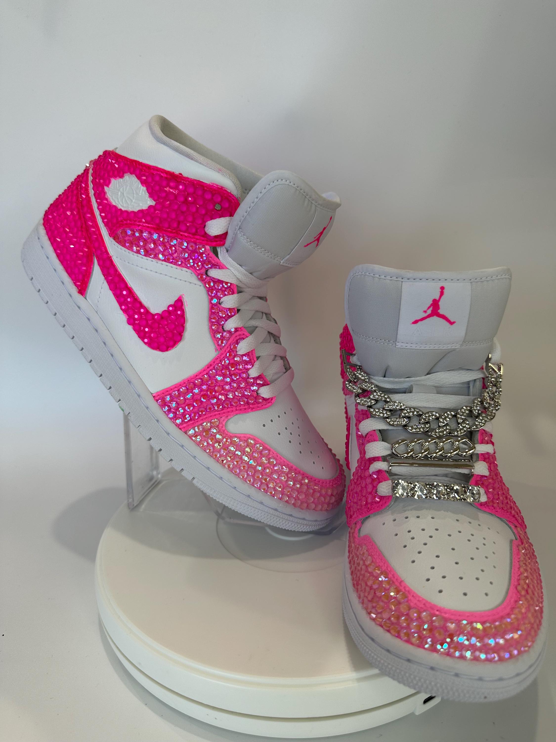 hot pink jordans 1