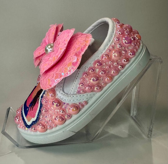 Ms. Rachel Toddler Slip on Sneakers, Rhinestone Shoes