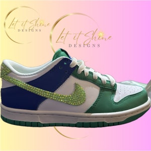 Custom Bling Dunks - Swoosh Only, Rhinestone Sneakers, Luxury Bling Dunks, Birthday Shoe, Gifts For Mom, Mother&#39;s Day, Athletic Shoe