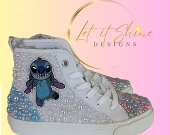 Bling Sneakers – Custom Character Rhinestone High Tops