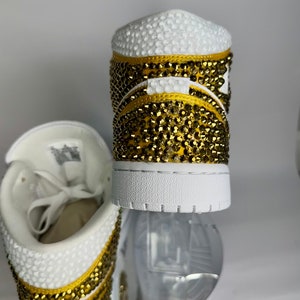 Jordan 1 Mids, Bling Rhinestone  bedazzled sneakers, Sneaker Ball, Prom, Formal, Quincenera, wedding sneaker,  groomsmen sneaker, Luxury Nikes, rhinestone shoes, sparkly shoes, custom trainers, Customized Jordans