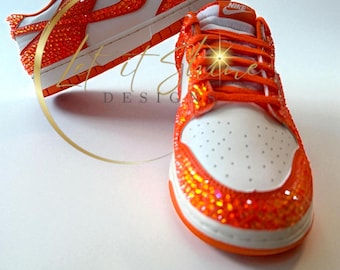 Strass Nike Dunks, Benutzerdefinierte Bling Sneakers, schillernde Schuhe