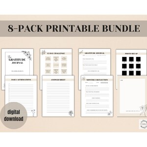 Gratitude Journal, Daily Gratitude Journal, Digital Gratitude Journal, Digital Journal, Wellness Journal, Mindfulness Journal, Self care