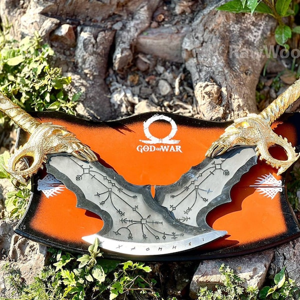 Blades of Chaos Plaque Etsy