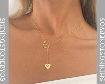 1 nouveau collier classique en acier inoxydable avec coeur et chaîne pour femme