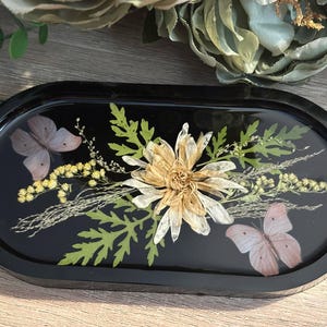 Floral & Butterflies | Trinket Dish | Ring Dish | Resin