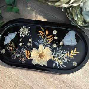 Floral & Butterflies | Trinket Dish | Ring Dish | Resin