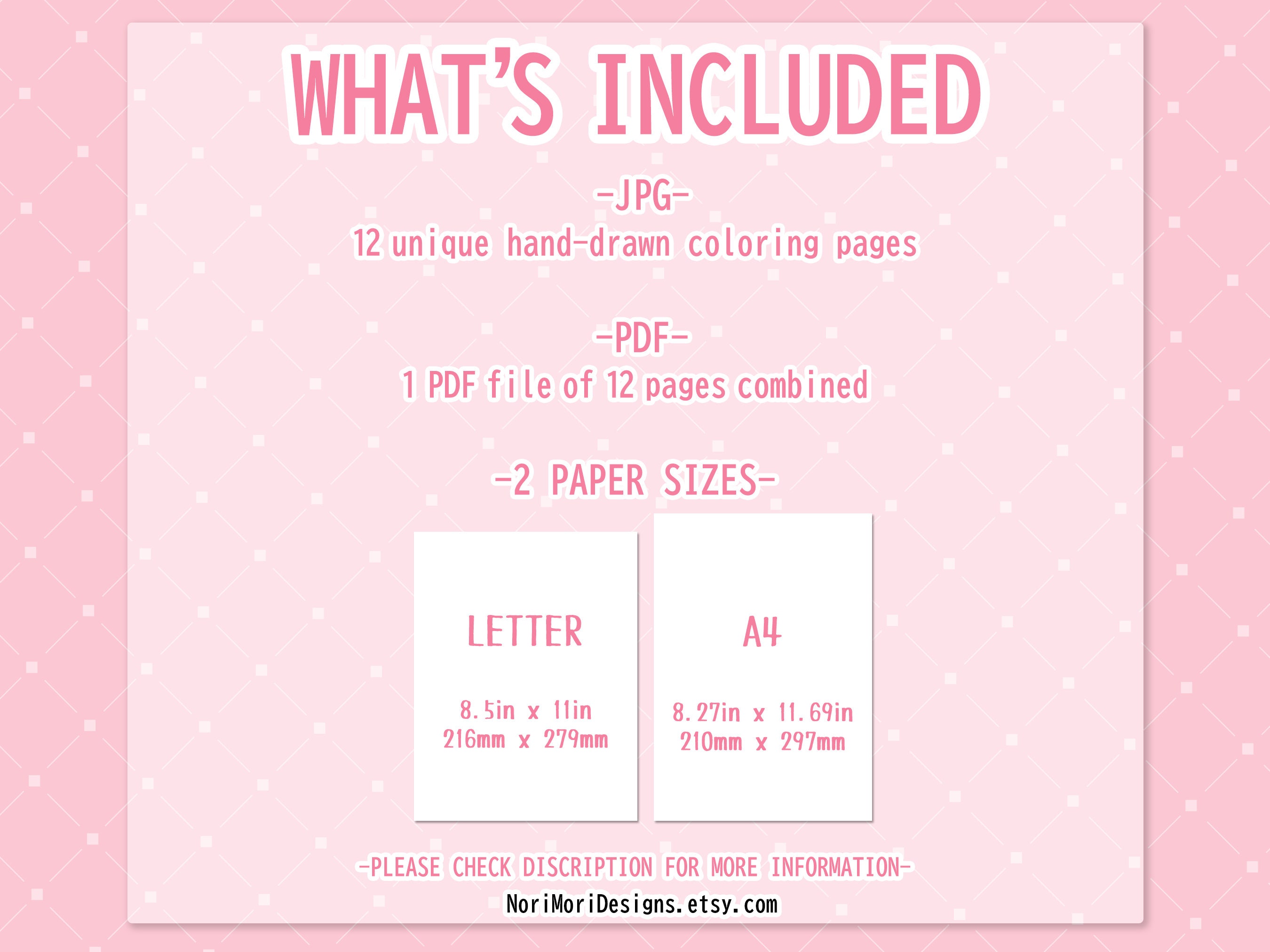 Printable Coloring Pages for Kids / Adults | PDF JPG PNG | Instant ...