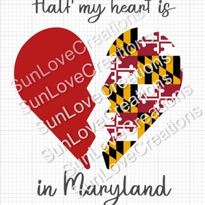 La mitad de mi corazón está en Maryland
