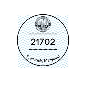 Francobollo postale della città di Frederick