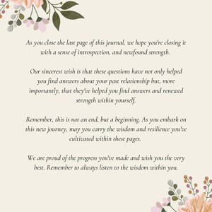 May include: A motivational quote about introspection and finding strength within yourself. The quote is surrounded by pink and white flowers on a beige background.