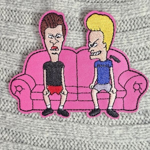 Beavi n Butthe Cartoon Embroidered Iron On/Sew On Patch
