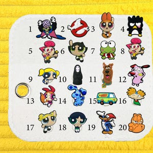 Cartoon Character Shoe Charm Set – Fun & Colorful Accessories for Hole-Style Shoes | Gift for Kids, Fans Collectors