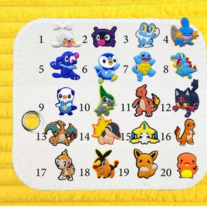 Kawaii Creature  monster evolution P-K-M Shoe Charm Collection – Cute Game-Inspired Accessories | Shoe Charms Gift for Gamers & Anime Fans D