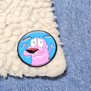 Spooky Pup Enamel Lapel Pin – Whimsical Dog-Inspired Collectible Brooch | Retro Cartoon Gift | Jacket & Backpack Accessory