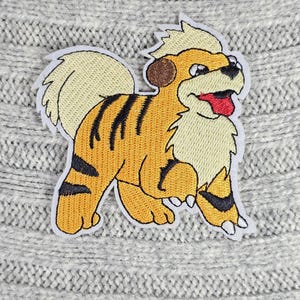Growlthe Poke Patch Embroidered Embroidery Patch Patches Iron On / Sew On Transfer
