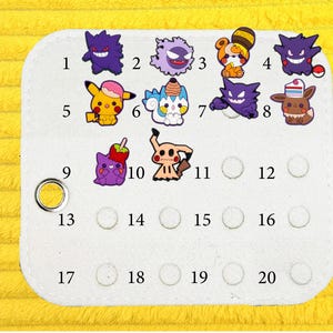 Kawaii Creature  monster evolution P-K-M Shoe Charm Collection – Cute Game-Inspired Accessories | Shoe Charms Gift for Gamers & Anime Fans F
