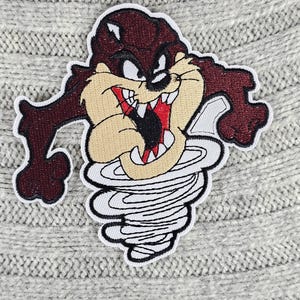 T. Devil Cartoon Embroidered Iron On/Sew On Patch