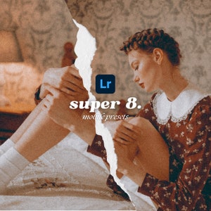 5 Super 8 Lightroom Mobile Presets, Analog Effect Filter, Disposable Preset, Aesthetic Grain Preset, Retro Vintage Preset, Kodak Film
