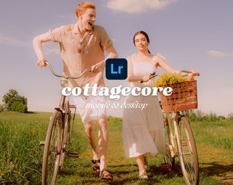 4 Cottagecore Mobile & Desktop Presets, Dreamy Glow Presets, Outdoor Presets, Aesthetic Vintage Presets, Golden Hour Presets, Summer Presets