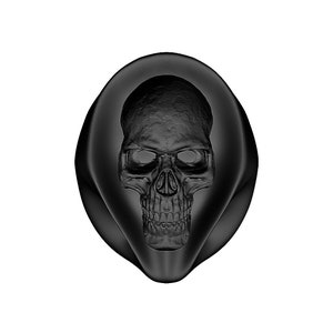 Hoedenblok Fedora Skull nummer 108 Maat 52 t/m 66 - Modevak - Kroon - Hoeden maken - Hoedenmal - 3D-print - Aangepast - Hoed