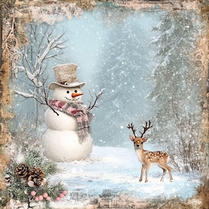 Vintage Metal Snowman - Etsy