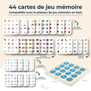 Jeu de mémoire 44 cartes thèmes divers