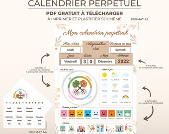 Perpetual calendar - Daily routine