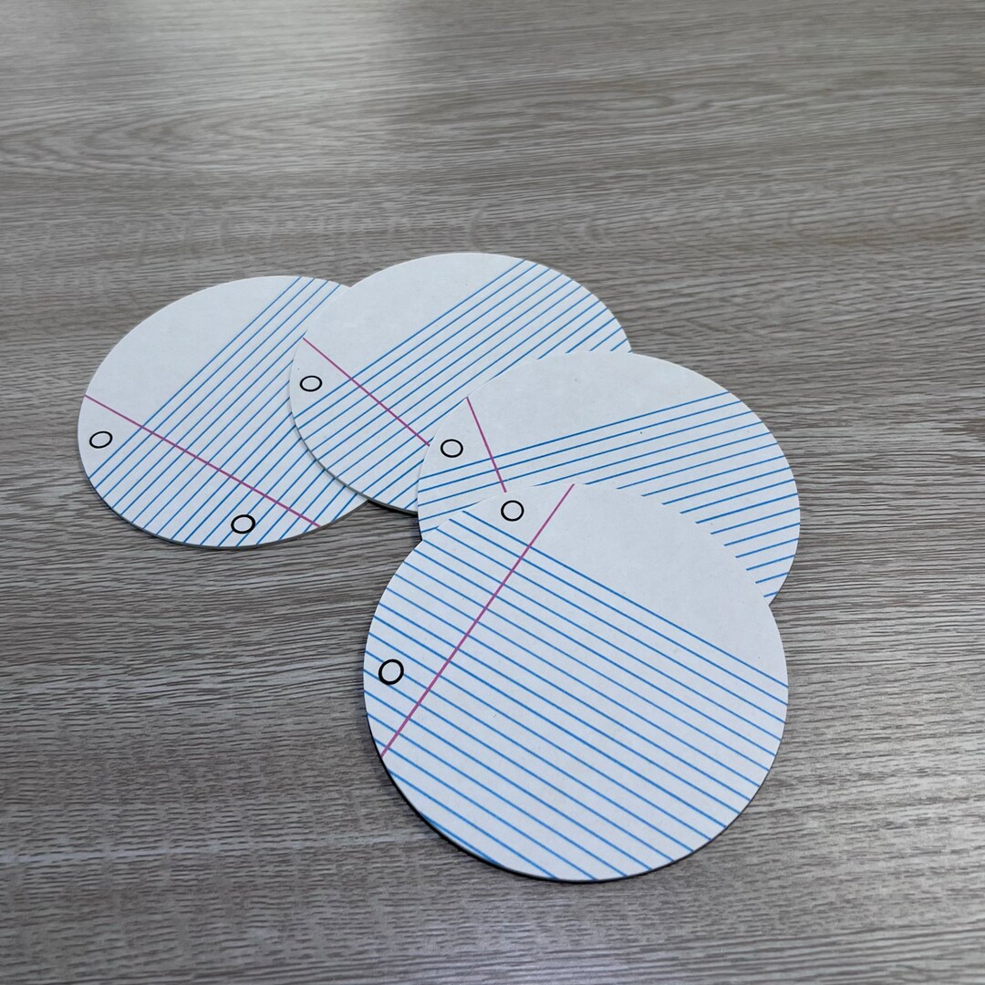 Notebook Paper Coasters, Set of 4 - Etsy