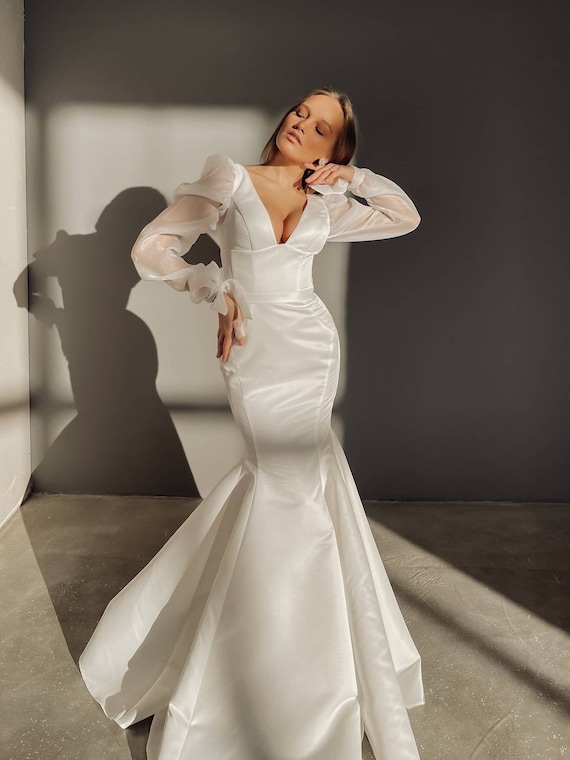 chinese dress ladies Mermaid Swarovski Dress with Veil main image 1