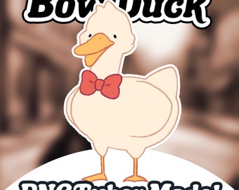 Bowtie Duck PNGTuber, Premade PNGTuber+ model, Streaming giftuber asset for twitch, Youtube, Discord, Live streamer avatar for gaming