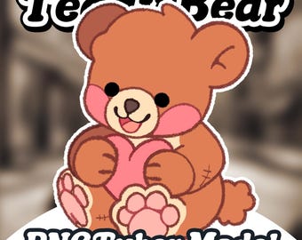VALENTINES Teddy Bear PNGTuber, Animated PNGTuber+ Veadotube Mini model, Streaming giftuber for twitch, Youtube, Discord, Gaming live avatar