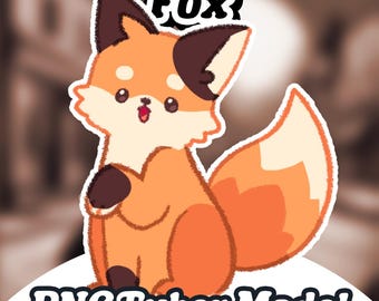 Fox PNGTuber, Animated PNGTuber+ Veadotube Mini model, Streaming giftuber for twitch, Youtube, Discord, Live avatar for gaming
